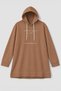 Women's Hooded Letter Printed Brown Tracksuit Set