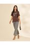 Women Brown Printed T-Shirt - 5