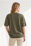 Women's Khaki Soft Textured Draped Basic Knitwear Sweater Kzk-19001189 - 5