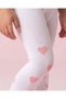 11. Girls Pink & White Full Length Printed Tights Pack Of 2 - 5