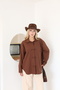 Women's Chinese Buttoned Trendy Basic Stylish Casual Shirt Suitable for Hijab
