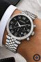 Men's Wristwatch with Calendar Steel Band Steel Case Bracelet Gift Silver Sdcms1107