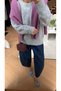 Ribbed Collar Basic Wool Sweater - 3
