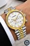 Men's Wristwatch with Calendar Steel Band Steel Case Bracelet Gift Silver-Gold Sdcms1107 - 2