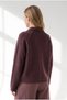 Women's Plum Stitching Detailed Double-Sided Zippered Knitwear Jacket Ckt-19000542 - 6