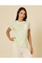 Women Green And Ivory Printed Pyjama Set - 3