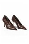 Brown Leather Thin Heeled Pointed Toe Women's Special Day and Evening Dress Shoes 312607 - 4