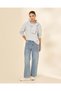 Women Blue Round Neck Sweatshirt - 5