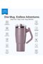 Temp Guard Vacuum Insulated Travel Mug –180° Rotating Handle, 24H Cold & 12H Hot Retention 950ml - Purple Red - 6