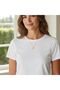 Lucky Clover Gold Steel Necklace - 4-Leaf Heart-Shaped |   Necklace - 3