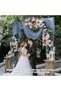 4 Piece 10 Ft Cheesecloth Table Runner, Table Decor Romantic Wedding Runner Gauze Table Runner for B - 4