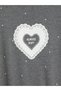 LCW DREAM Gray Jersey Printed Long-Sleeve Women's Pajama Top, Featuring the ALITA CITY Touch - 3