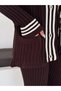 Women's Contrast Line Detailed Buttoned Cardigan and Spanish Leg Tricot Bottom-Top Set Aw26Au0010 - 3