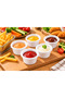 Gözde 3 Pieces 6 cm Mini Sauce Bowls – Ketchup, Mayonnaise, Mustard and Dip Sauce Serving Containers - 3