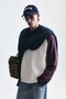 Color Blocked Textured Sweatshirt - 3