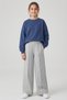Dmb Girl's Ribbed Single Bottom Pants 9-14 Years Gray