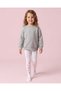 11. Girls Pink & White Full Length Printed Tights Pack Of 2 - 4