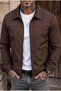 Men's Lined Seasonal Jacket Wide Cut Polyester Fabric