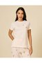 Women Ivory And Pink Printed Pyjama Set - 3