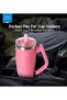 Temp Guard Vacuum Insulated Travel Mug – 180° Rotating Handle Tumbler, 24H Cold & 12H Hot Retention, 1200ml - Rose Red - 5