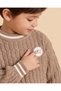 Boys Tan And Ivory Cable-Knit Sweater - 3