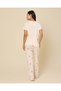 Women Ivory And Pink Printed Pyjama Set - 2