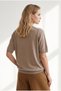 Women's Mink Soft Textured Draped Basic Knitwear Sweater Kzk-19001189 - 5