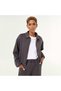 Collared Zip-Up Sweatshirt Black