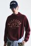 Oversize Printed Crew Neck Sweatshirt - 2