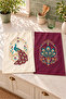Peacock Courtyard Peacock Patterned 2-Piece Kitchen Towel Set 35X55 - 2