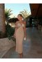 Rochie maxi, maro