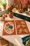 Amber Leaves Autumn Leaf Patterned 2-Piece Kitchen Towel Set 35X55 - 5