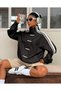 Striped Trend Unisex Zip-Up Cardigan Streetwear Y2K - 3