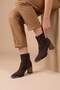 Sori̇n Original Kri̇stebell Imported Special Series Front Metal Stone Detail Women's Boots Brown - 3