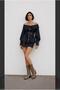Premium Trend Staple Detailed Asymmetrical Collar Design Denim Jeans Shirt - 6