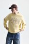 Oversize Printed Crew Neck Sweatshirt - 2