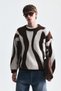 Relax Fit Color Block Sweater