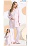 Combed Cotton 3-Piece Maternity Pajama Set
