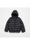 Lightweight Hooded Puffer Jacket Black