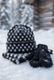 Women's Polka Dot Soft Plush Beanie Soft Textured Folded Winter Snow Beanie - 6