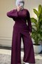 44454 - Stylish Comfortable Rayon Knitwear Thin Women's Knitwear Set with Pants - 6