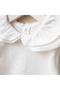 Newborn Baby Girl Cotton Ecru Jumpsuit Set with Ruffled Collar Baby Hospital Release Gift Special Occasion - 2