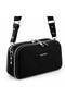 Women's Suede 5-Compartment Shoulder and Crossbody Bag (Size 27X18 cm) - 3