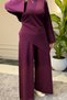 44454 - Stylish Comfortable Rayon Knitwear Thin Women's Knitwear Set with Pants - 7