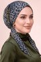 Women's Multi-Colored Leopard Patterned Ready-To-Wear Scarf with Tie at the Back, Practical Shawl Bonnet