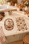 Tea Heritage Teapot and Floral Patterned Kitchen Towel Set of 2 35X55