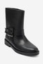 Davie Black Buckle Women's Boots - 6