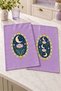 Moon Garden Moon and Flower Patterned 2-Piece Kitchen Towel Set 35X55 - 3