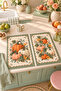 Sage Harvest Floral Pumpkin Patterned 2-Piece Kitchen Towel Set 35X55 - 4