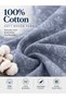 Bedsheet Set, Teal Blue Floral Pattern, 100% Cotton, 95 GSM - 3
